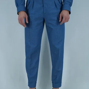 Gurkha Con Passanti - Fondo 17/20cm | Effetto Jeans Lavaggio Chiaro