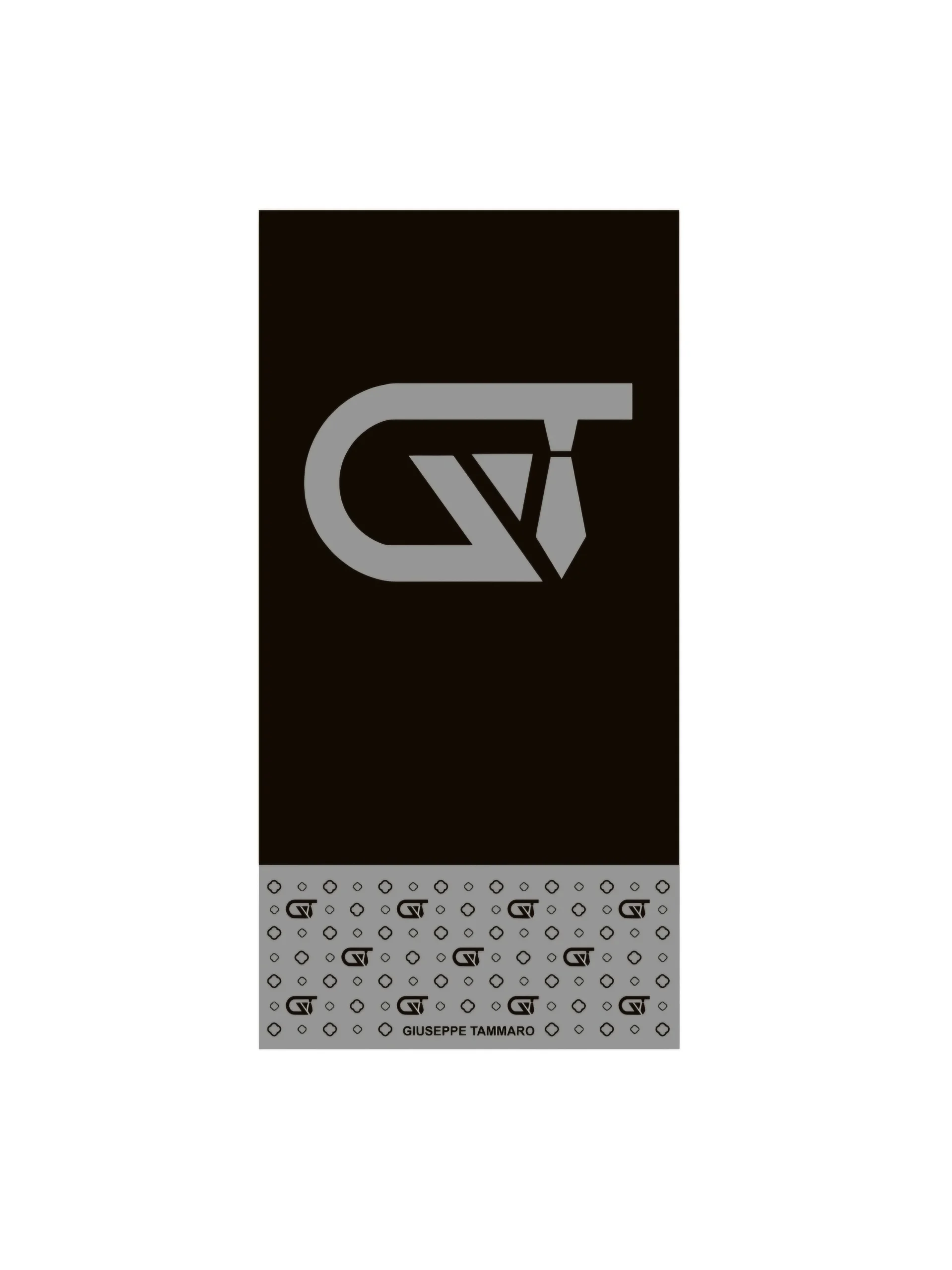 Telo mare monogram 180x90cm in microfibra nero/grigio - immagine 6