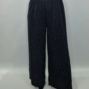 PANTALONE BRILLANTINI NERO