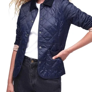 Piumino Leggero Deveron Quilt LQU1012 Navy, Pale Pink