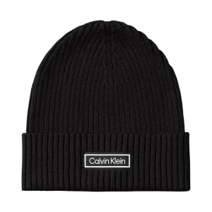 Cappello Patch Chunky Rib Cotton Beanie LV04D8053G Black