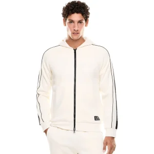 Felpa Full-Zip con Cappuccio 7M000973 Vanilla Ice