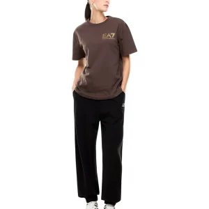 T-shirt a Maniche Corte 7W000725 Chocolate Brown
