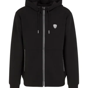 Felpa Full-Zip con Cappuccio 8NPM20 Black