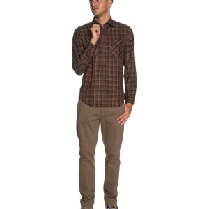 Camicia a Maniche Lunghe GL124DA Brown