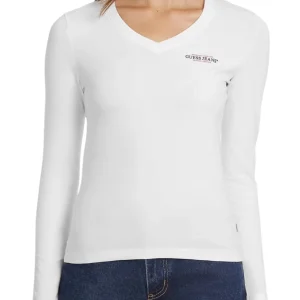 T-shirt a Maniche Lunghe W4YI21 Pure White