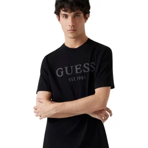 T-shirt a Maniche Corte Logo Frontale M5YI17 Jet Black A996