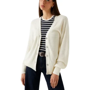 Cardigan Ls Vn Jamie Cardi W5YR06 Cream White