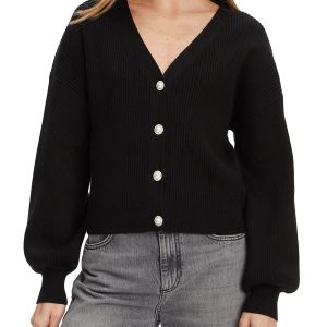 Cardigan Ls Vn Hanna Cardi W5YR07 Jet Black A996