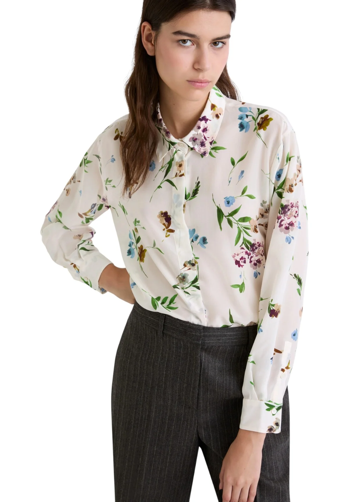 Camicia a Maniche Lunghe 2523116132200 FARETRA Panna - immagine 2