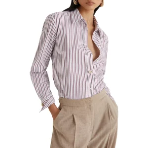 Camicia a Maniche Lunghe 2524116011200 RIVA Bordeaux