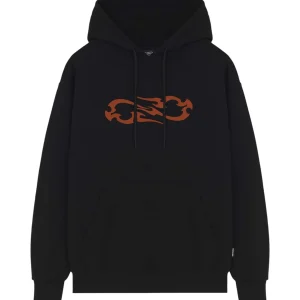 Felpa Pullover con Cappuccio Logo Quill 25FWPRFE440 Nero