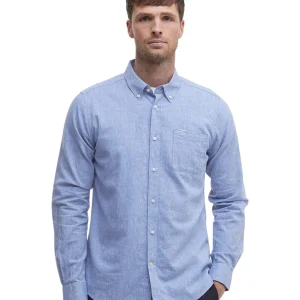 Camicia a Maniche Lunghe Nelson Tailored Shirt MSH5090 Blue
