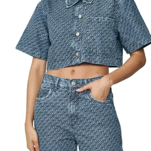 Giubbino di Jeans giubbino logo 321100072 Denim