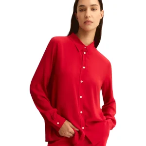 Camicia a Maniche Lunghe 2615111161200 EMMFARO Rosso