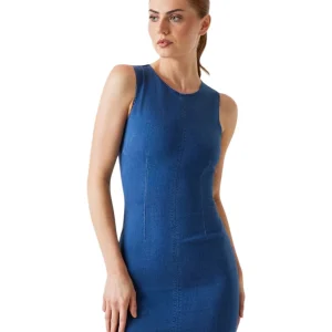 Abito Sl Dahlia Mini Denim Dress W6GK55 Sunkissed Sky