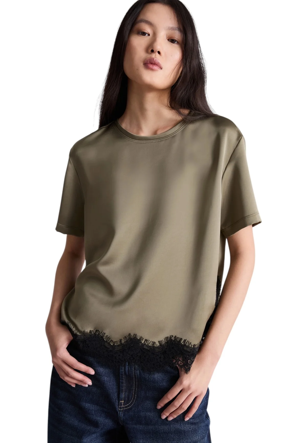 T-shirt a Maniche Corte 2614111041200 MLICARIOCA Kaki
