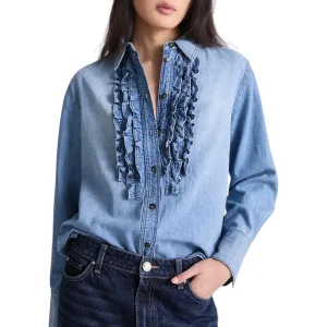 Camicia a Maniche Lunghe 2614111011200 MLITENZONE Azzurro Polvere