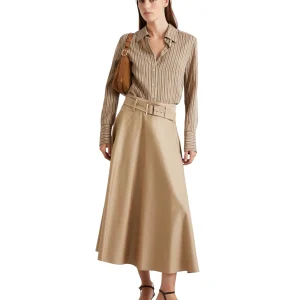 Camicia a Maniche Lunghe 2613111131200 MLLFOLK Nocciola