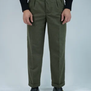 Gurkha Con Passanti In Flanella - Fondo 23/26cm | Verde Foresta