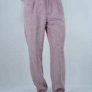 Gurkha 1 bottone In Velluto a Coste - Fondo 20/23cm | Doppia Fibbia Regolabile | Rosa