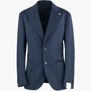 Abito LBM Steve in Lana Vergine Blu Navy