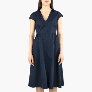 Abito ASPESI 2910 in Popeline di Cotone Blu Navy