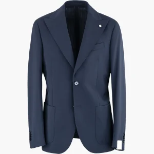 Abito LBM Steve in Fresco Lana Vergine Blu Navy