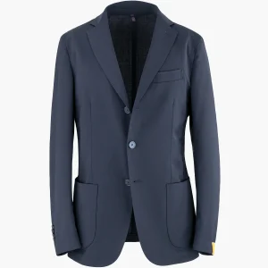 Abito SANTANIELLO il Viaggiatore in Lana Stretch Blu Navy