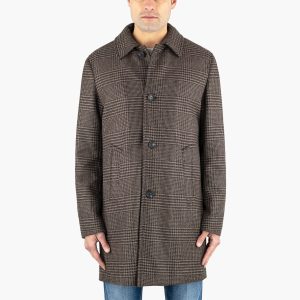 Cappotto PALTÒ Alfredo Cashmere Insulation System Principe di Galles Marrone