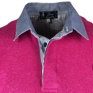 POLO UOMO COSTA Fuxia collo Oxford