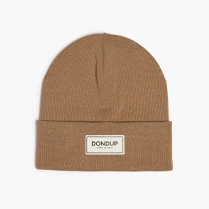 Cuffia DONDUP in Lana Tecnica con Logo Cammello