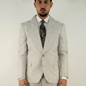 Abito Monopetto fiammato - Linea Extensive | Grigio perla