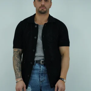 Camicia forata nera