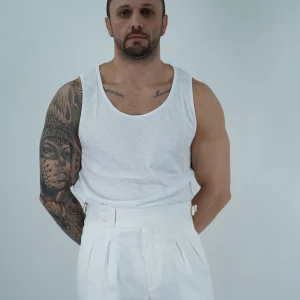 Canotta Napoli bianca