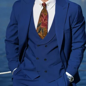 Abito 3 Pezzi - Linea Harmonious | Blu Royal