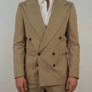 Abito Doppiopetto - Linea Extensive | Beige gessato