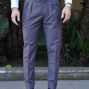 Gurkha grigio ardesia doppia abbottonatura