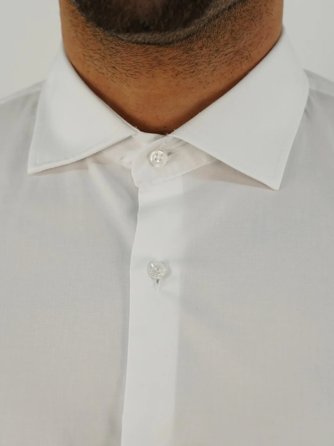 Camicia collo francese bianca - immagine 3