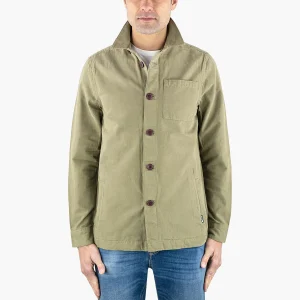 Giacca BARBOUR  Overshirt Washed Cotton Bleached Olive