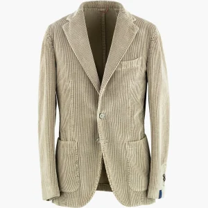 Giacca SANTANIELLO in Velluto Rocciatore Beige