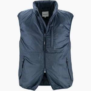 Gilet ASPESI Jil in Nylon Tecnico Blu Navy