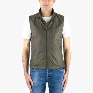 Gilet ASPESI Vernes in Nylon Verde Militare