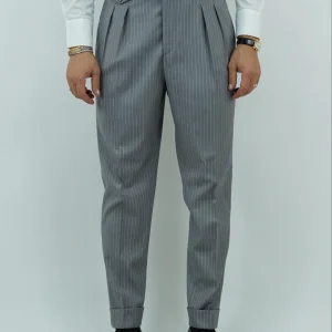 Gurkha Elegant - Fondo 17/20cm | Grigio chiaro gessato