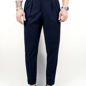 Gurkha Fibbia Laterale - Fondo 17/20cm | Blu Oltremare