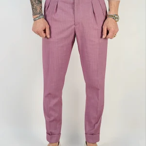 Gurkha 4 Bottoni - Fondo 17/20cm | Doppia Fibbia Regolabile | Rosa Quarzo