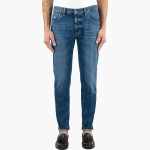 Jeans DONDUP Brighton in Puro Denim Lavaggio Medio