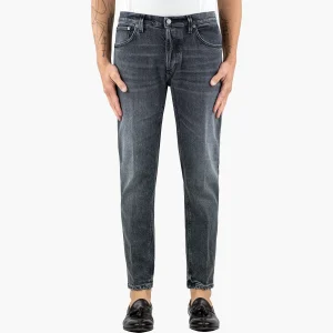 Jeans DONDUP Brighton in Denim Stretch Lyocell Grigio Lavato