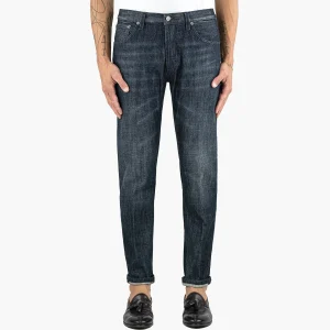 Jeans DONDUP Brighton in Puro Denim Blu Grigio Lavato