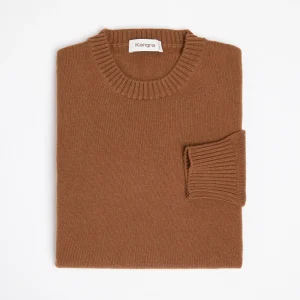 Maglia KANGRA in Lana e Cachemire Nocciola